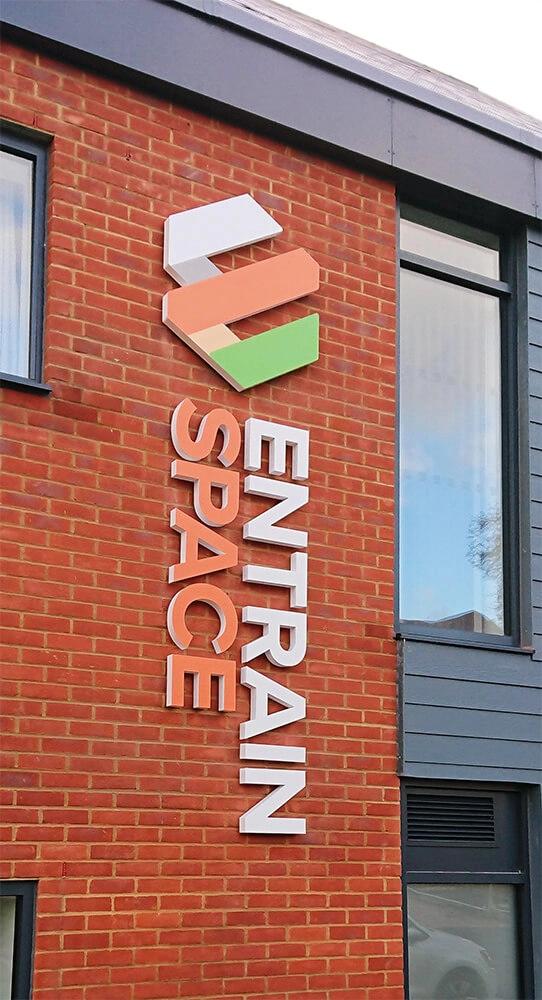 3D Vertical Signage Signboard