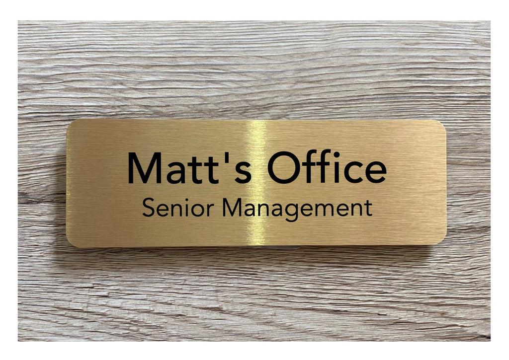 Name Plate Signage – Laser Engraving
