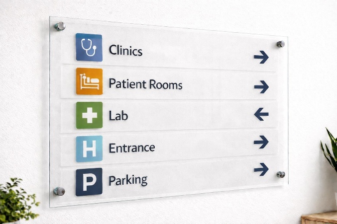 Wall Mounted Directional Signs